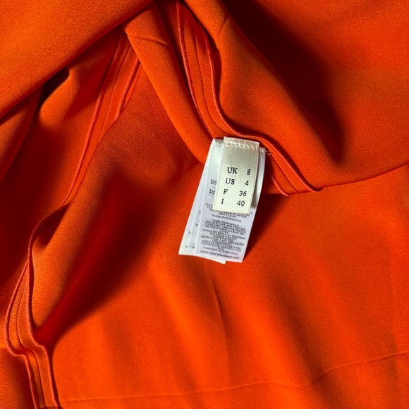 Victoria Beckham Orange Midi Dress - Picture 4 of 5